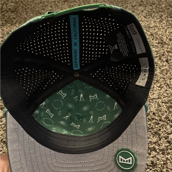 Melin Brand Green Argyle Pattern Hat - Picture 3 of 3